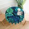 Tropical Palm Leaf Round Tablecloth Hawaiian Palm Leaves Tablecloths